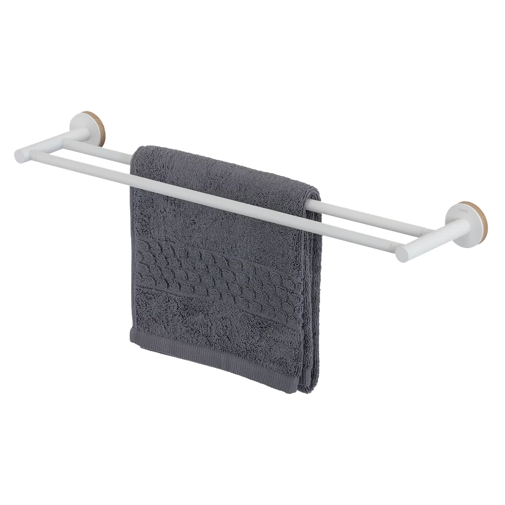 Tiger Urban håndklestang 60 dobbel, hvit matt Tiger Urban håndklestang 60 dobbel, hvit matt